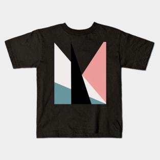 colorful futuristic triangles Kids T-Shirt